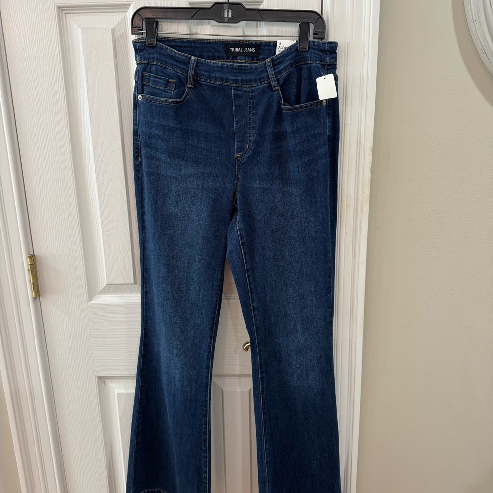 Tribal Jeans - Audrey mid rise, pull on jean
